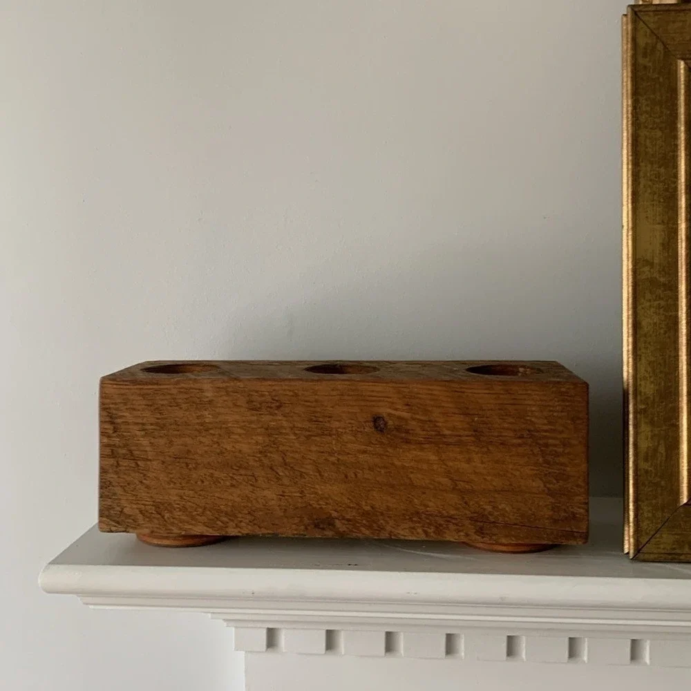 Wooden Block Terrarium Holder Trio‎ candle holder home decor bohemian farmhouse